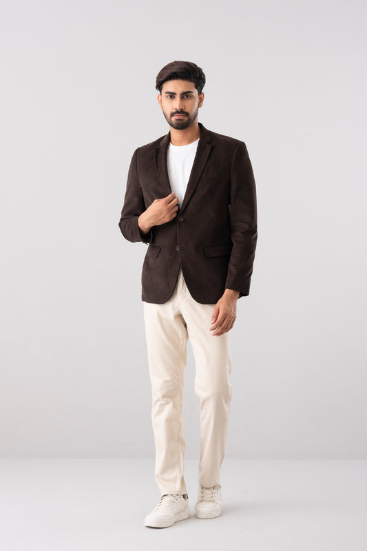 Regular Fit Corduroy Semi-Formal Blazer