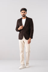 Regular Fit Corduroy Semi-Formal Blazer