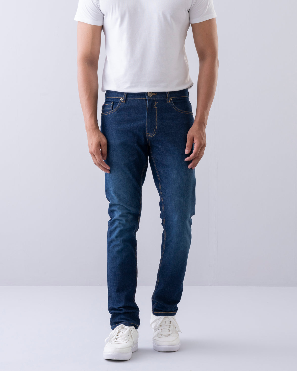 Slim Fit Oxford Blue Jeans