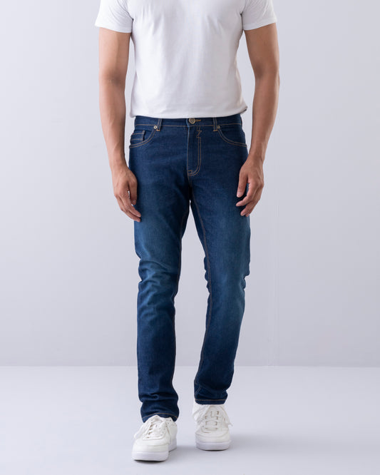 Slim Fit Oxford Blue Jeans