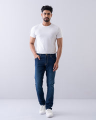 Slim Fit Oxford Blue Jeans