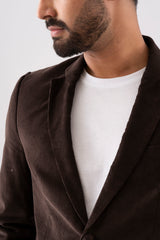 Regular Fit Corduroy Semi-Formal Blazer