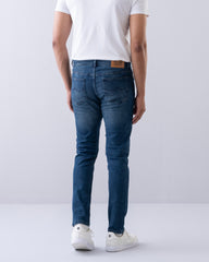 Tapered Fit Oxford Blue Jeans