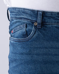 Tapered Fit Oxford Blue Jeans