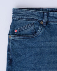 Tapered Fit Oxford Blue Jeans