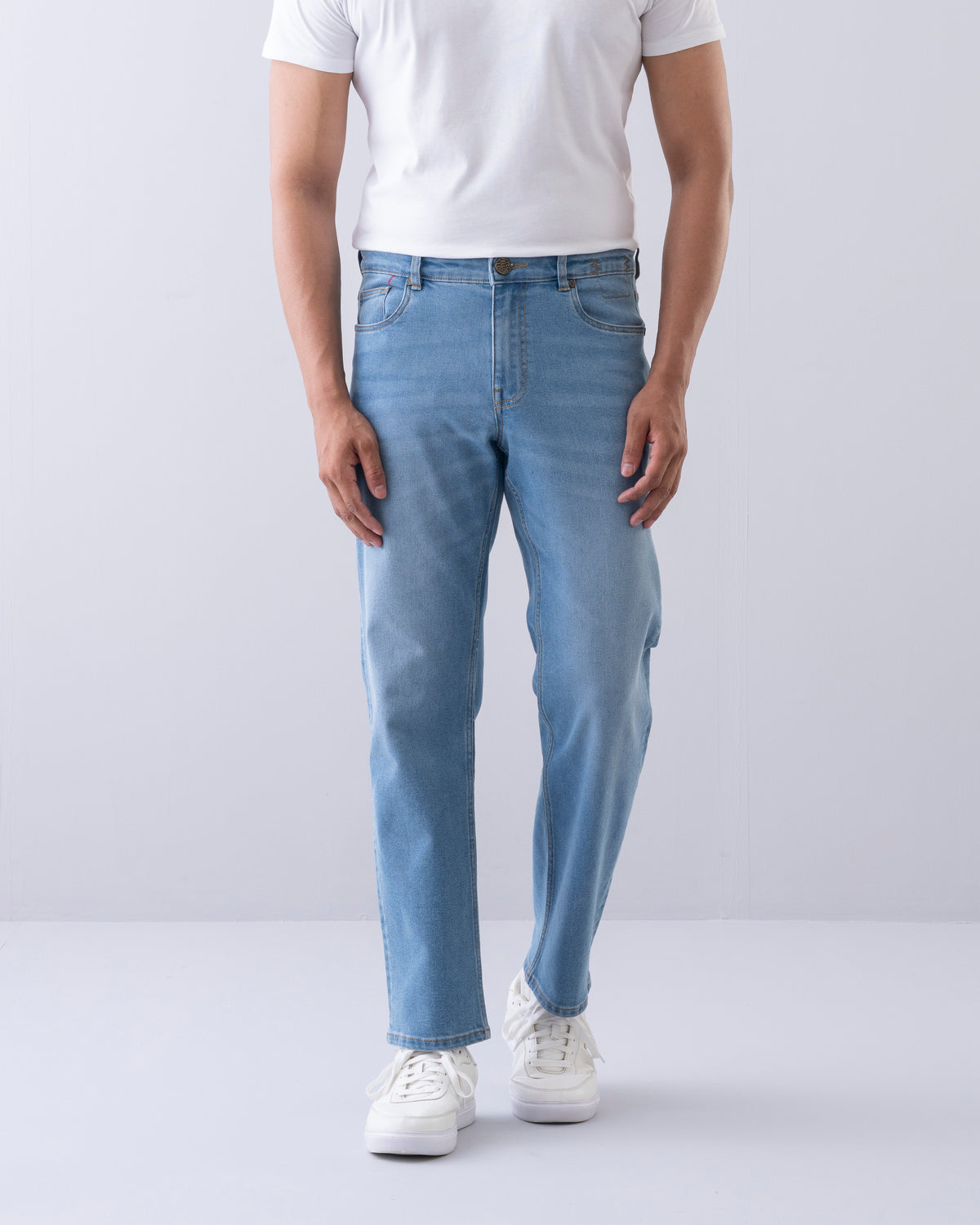Straight Fit Blue Jeans