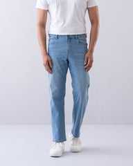 Straight Fit Blue Jeans