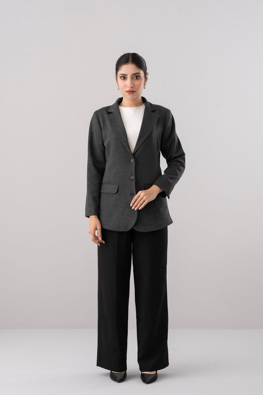 Smart Casual Knit Blazer