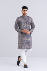 Regular Fit Printed Cotton Panjabi