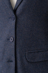 Mid-Length Blazer with Notch Lapel