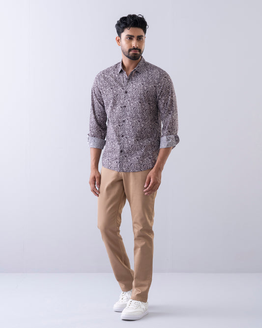 Regular Fit Printed Casual Shirt