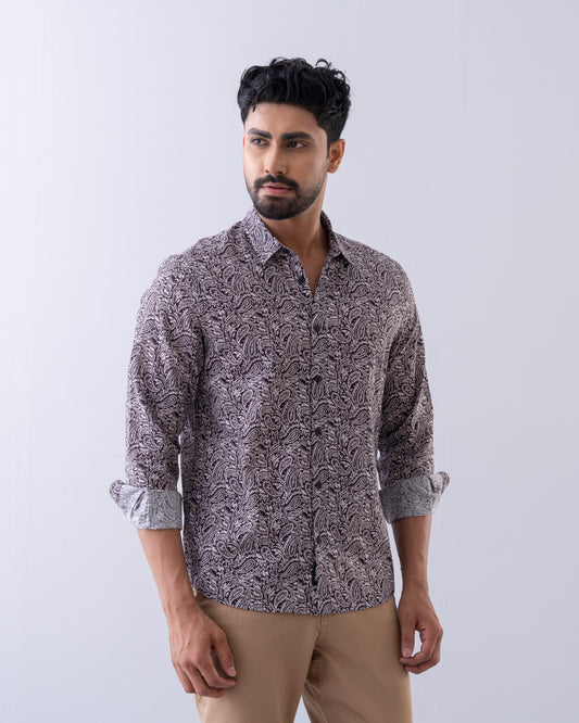Regular Fit Printed Casual Shirt