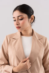 Double-Breasted Blazer with Peak Lapel