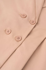 Double-Breasted Blazer with Peak Lapel