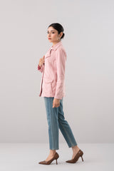 Double-Breasted Suede Jacket