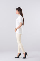 Women’s Knit Twill Embroidered Jegging