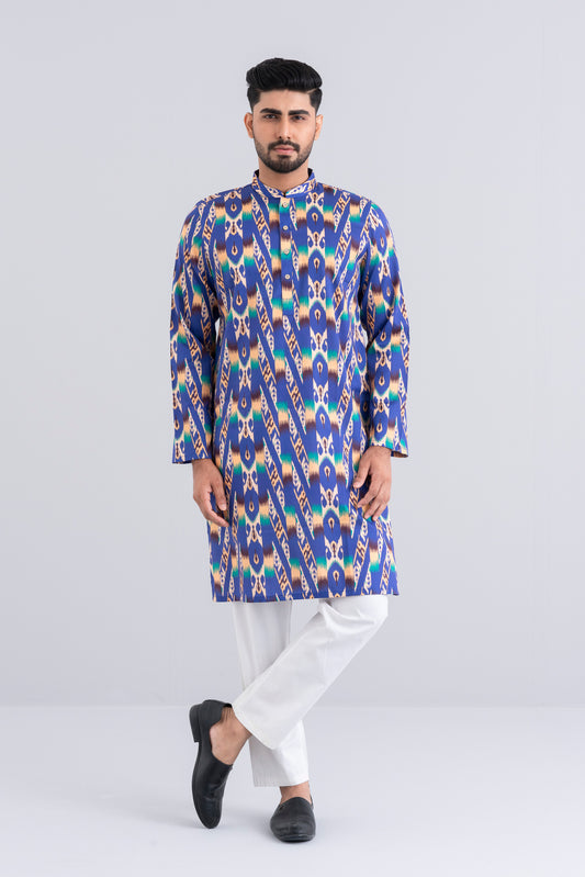 Regular Fit Printed Cotton Panjabi