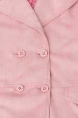 Double-Breasted Suede Jacket