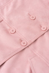 Double-Breasted Suede Jacket