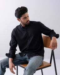 Regular Fit Solid Casual Shirt