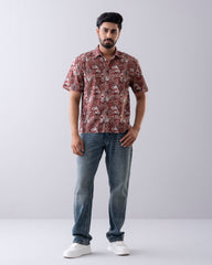 Relaxed Fit Printed Casual Shirt
