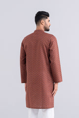 Slim Fit Printed Cotton Panjabi