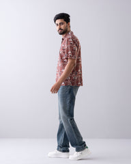 Relaxed Fit Printed Casual Shirt