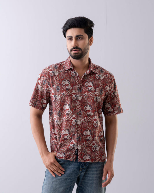 Relaxed Fit Printed Casual Shirt