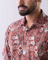 Relaxed Fit Printed Casual Shirt