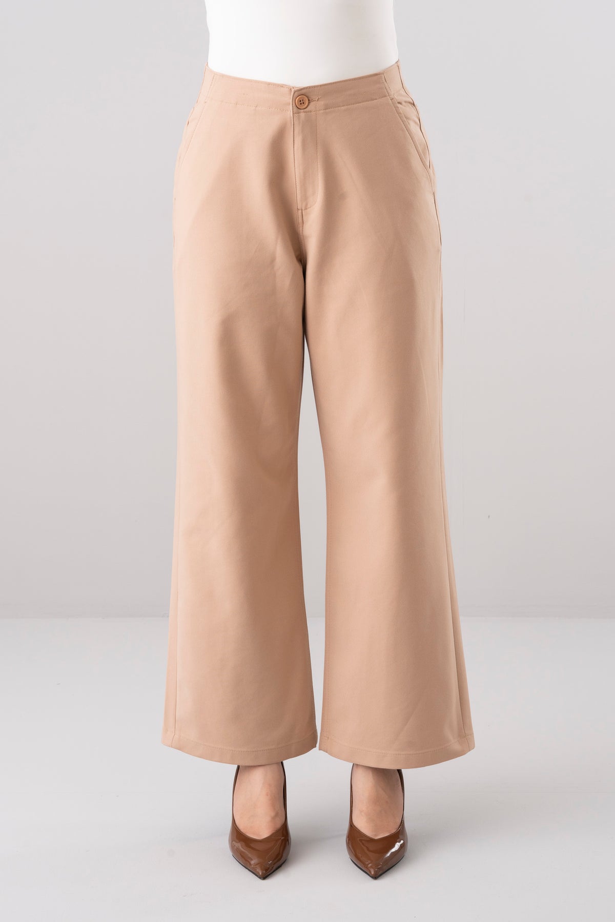 Straight Fit Semi-Formal Twill Pants