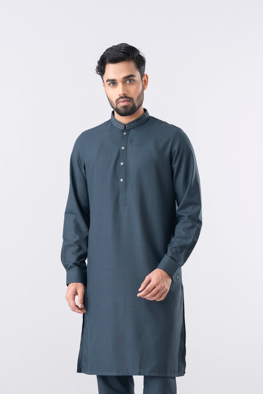 Regular Fit Embroidered Formal Ethnic Kurta Set