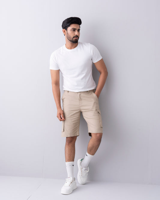Regular Fit Solid Shorts