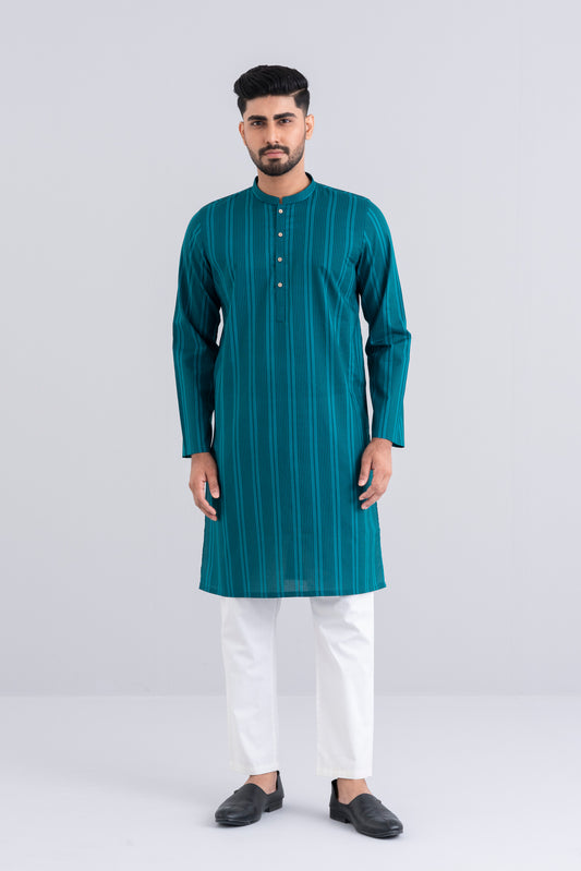 Regular Fit Printed Cotton Panjabi