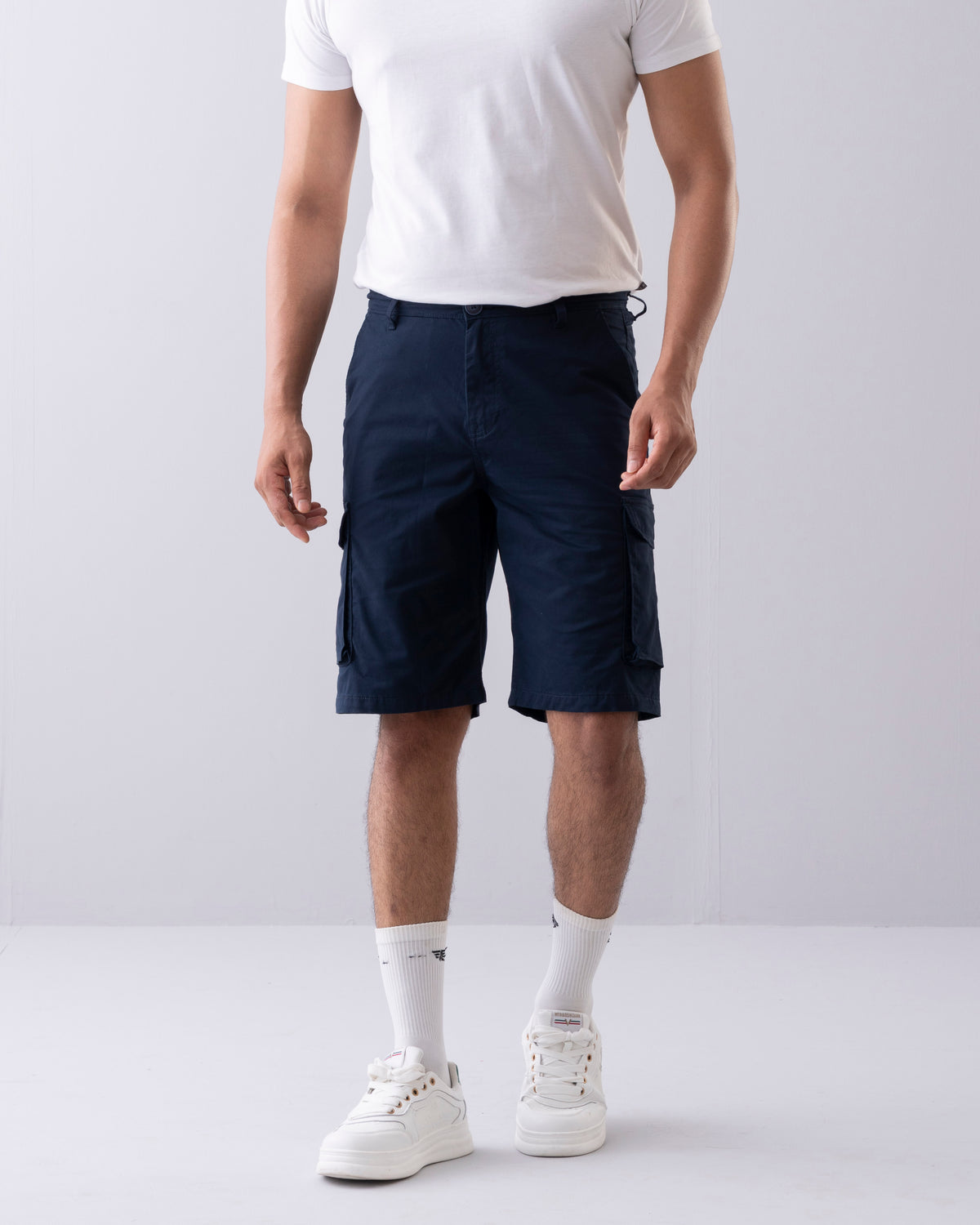 Regular Fit Solid Shorts