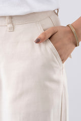 Wide-Leg Fashion Twill Trouser