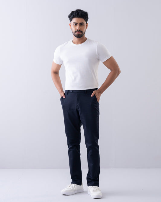 Regular Fit Solid Chinos