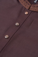 Regular Fit Embroidered Formal Ethnic Kurta Set