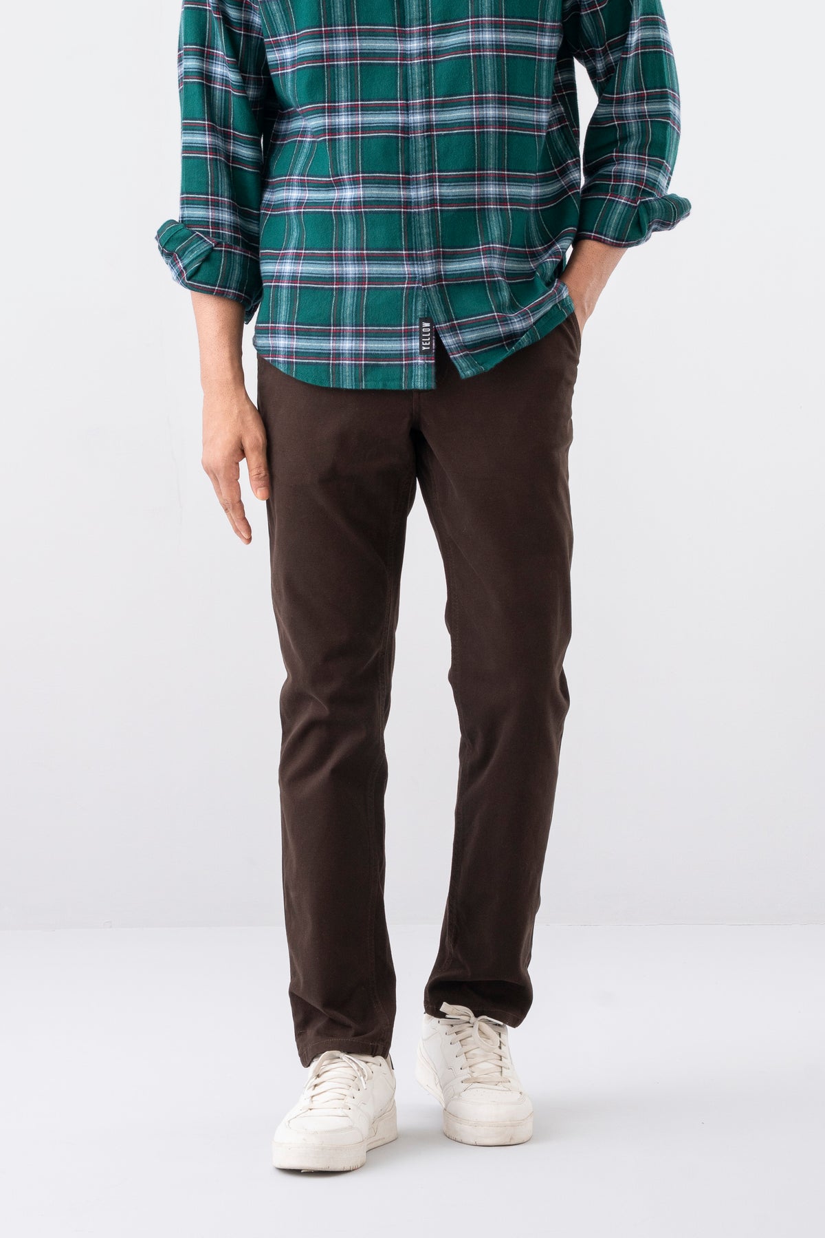 Regular Fit Textured Chinos