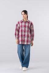 Relaxed Fit Checkered Casual Shirt