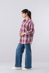 Relaxed Fit Checkered Casual Shirt