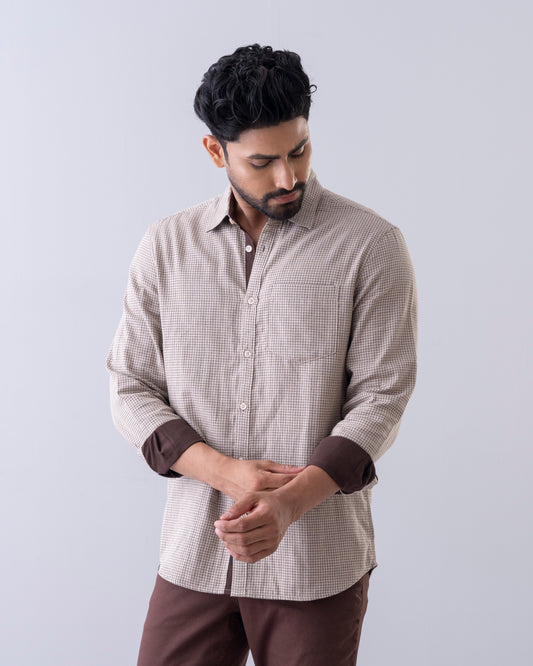 Regular Fit Check Casual Shirt