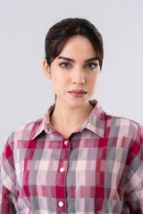 Relaxed Fit Checkered Casual Shirt