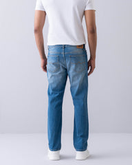 Straight Fit Blue Jeans