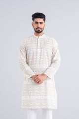 Regular Fit Printed Cotton Panjabi