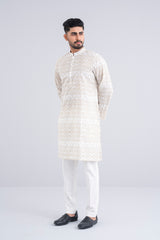 Regular Fit Printed Cotton Panjabi