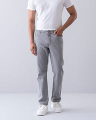Straight Fit Light Gray Jeans
