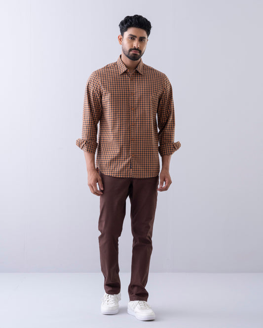 Regular Fit Check Casual Shirt