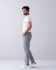 Straight Fit Light Gray Jeans