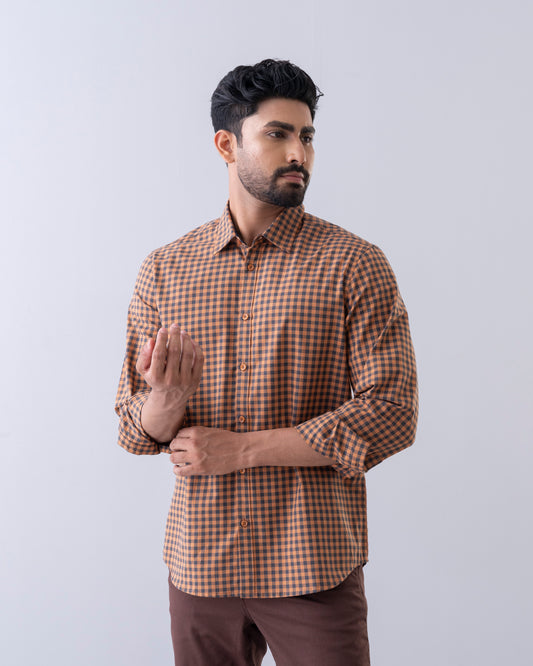 Regular Fit Check Casual Shirt