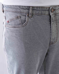 Straight Fit Light Gray Jeans